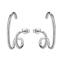 Orecchini Rosato Donna Bianca in Argento RZBI46